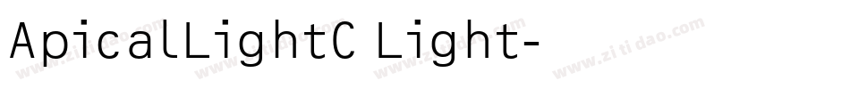ApicalLightC Light字体转换